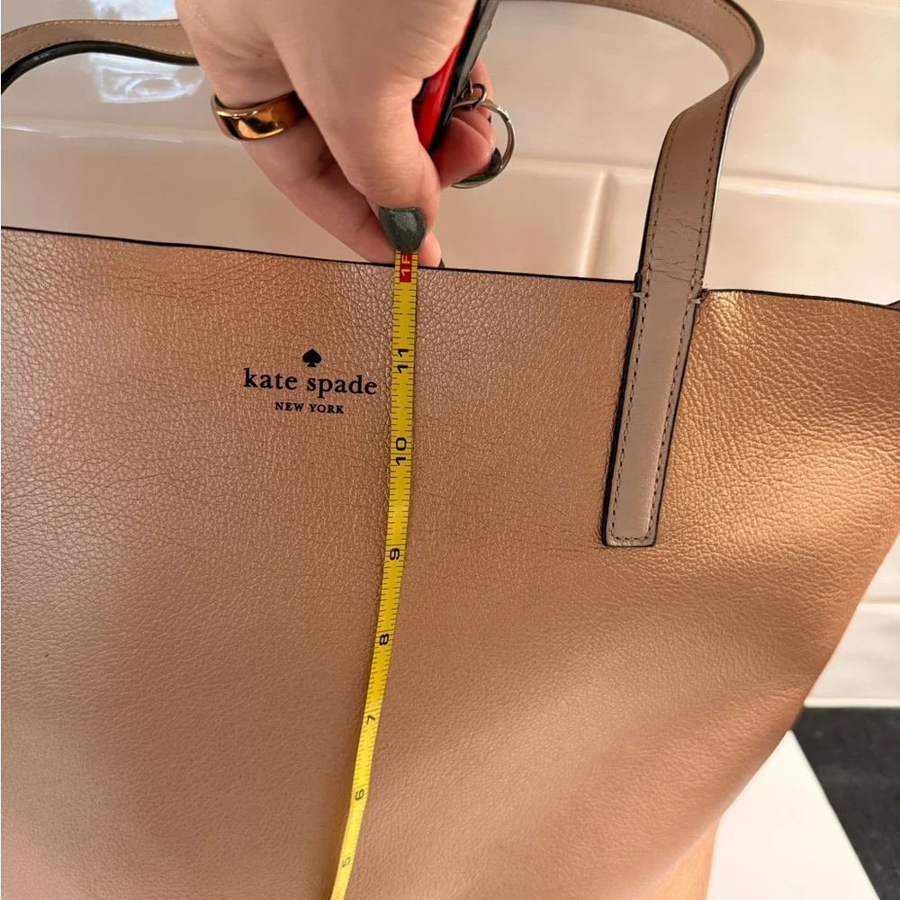 Kate Spade Rose Gold Reversible Tote - Picture 15 of 16